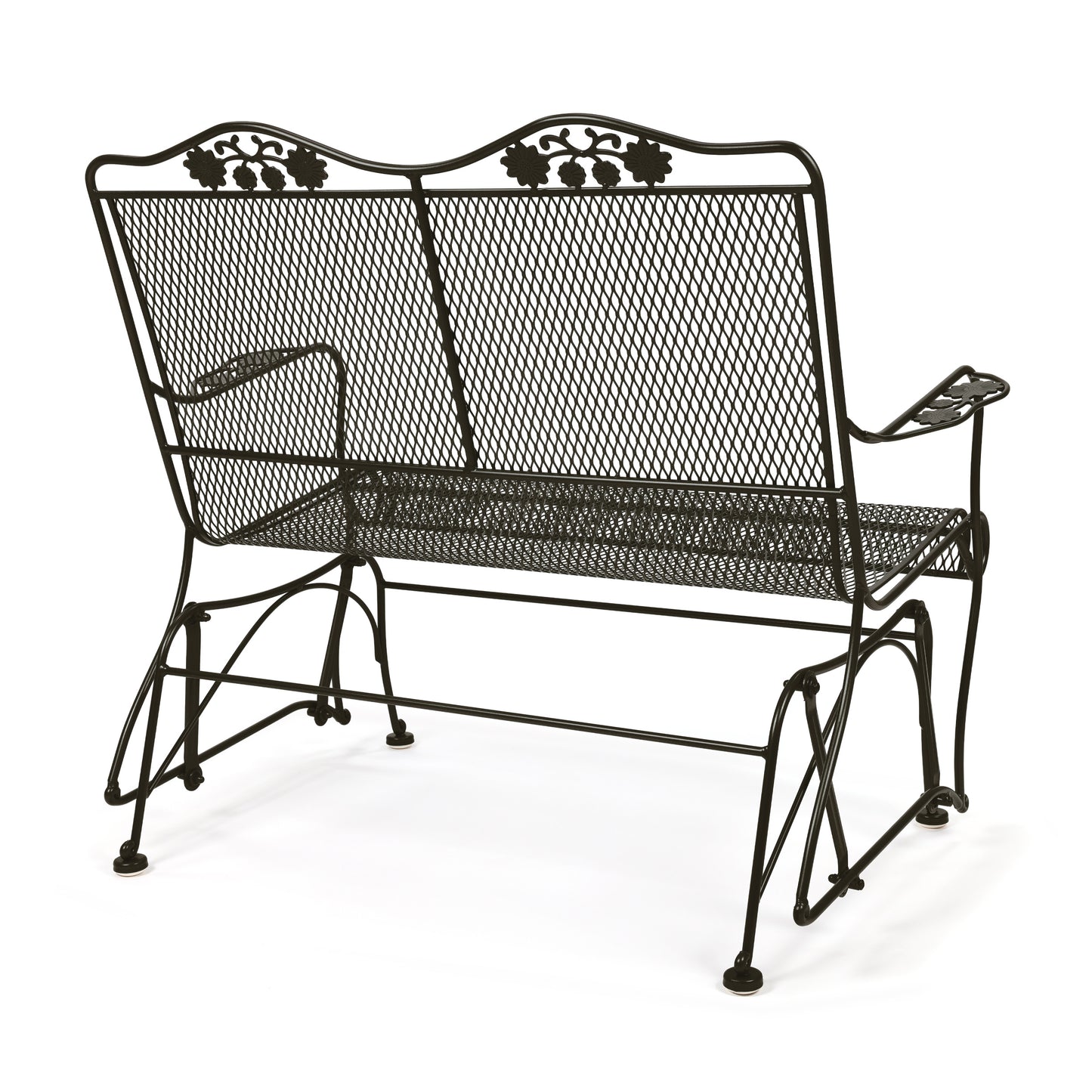 Briarwood High Back Gliding Love Seat Aztec Bronze Finish Back, image 2