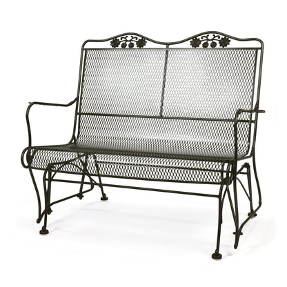 Briarwood High Back Gliding Love Seat Aztec Bronze Finish