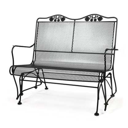 
                  Briarwood High Back Gliding Love Seat Black Finish - Image 12
                