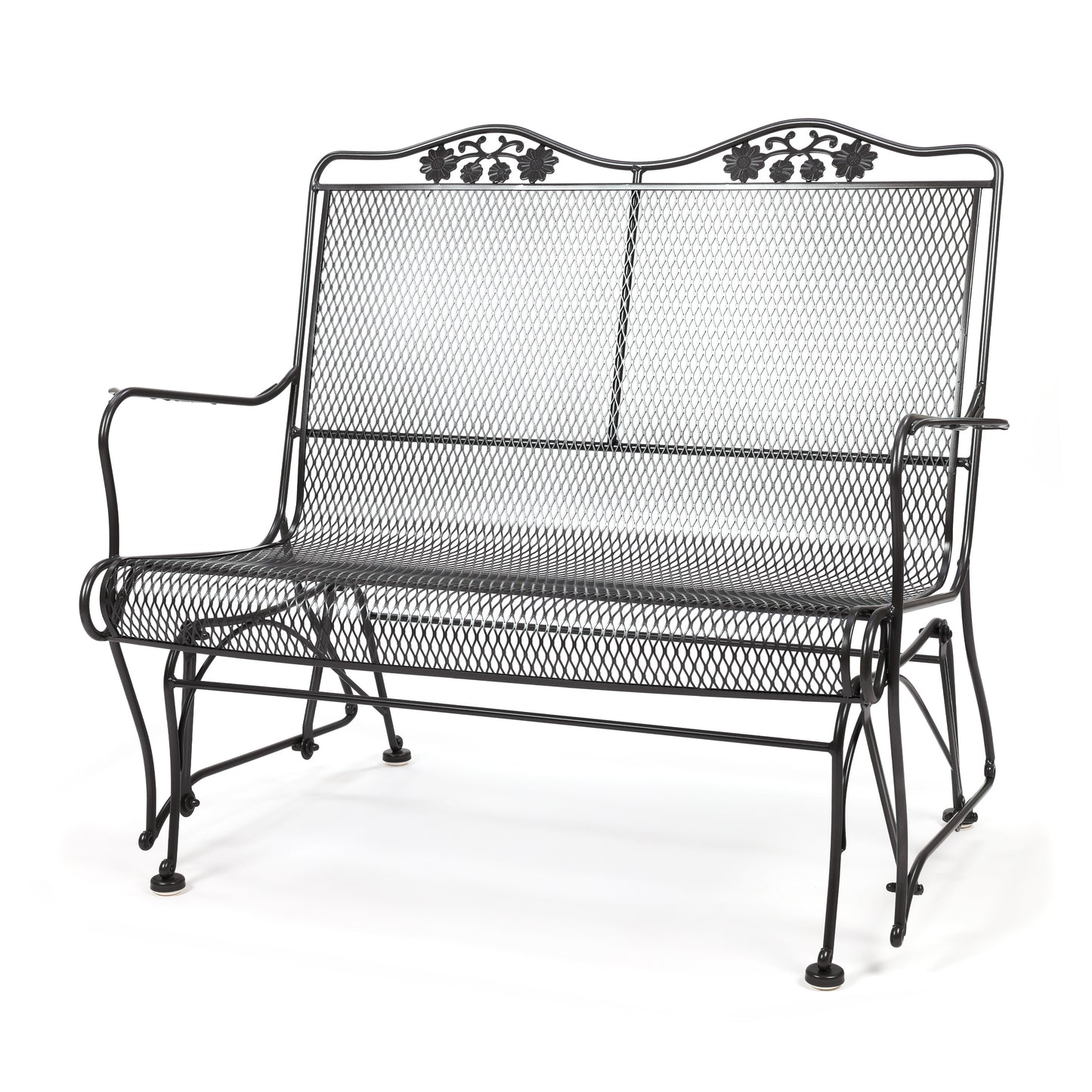 Briarwood High Back Gliding Love Seat Burnished Gray Finish, image 24