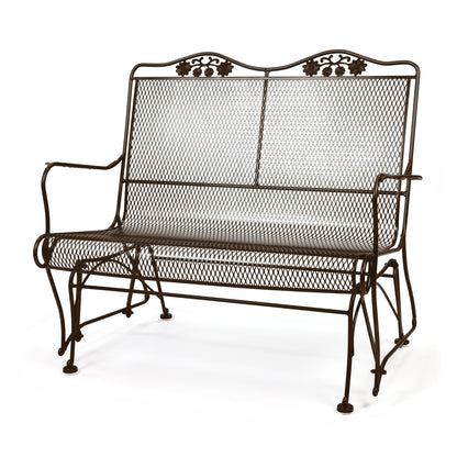 
                  Briarwood High Back Gliding Love Seat Chestnut Brown Finish - Image 7
                