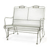 Briarwood High Back Gliding Love Seat Dove Finish