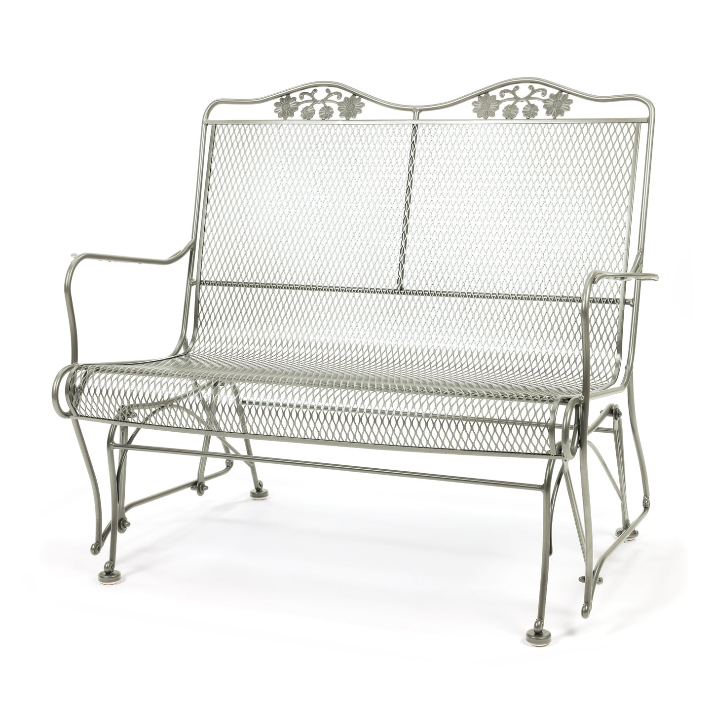 Briarwood High Back Gliding Love Seat Dove Finish, image 13