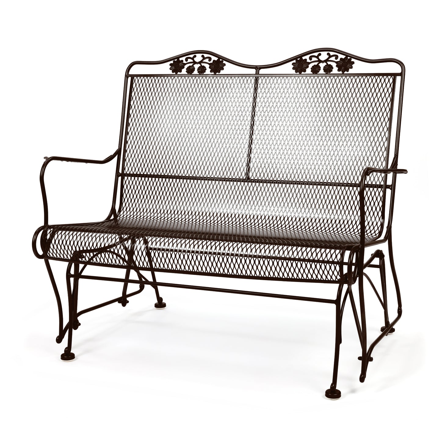 Briarwood High Back Gliding Love Seat Espresso Finish, image 6