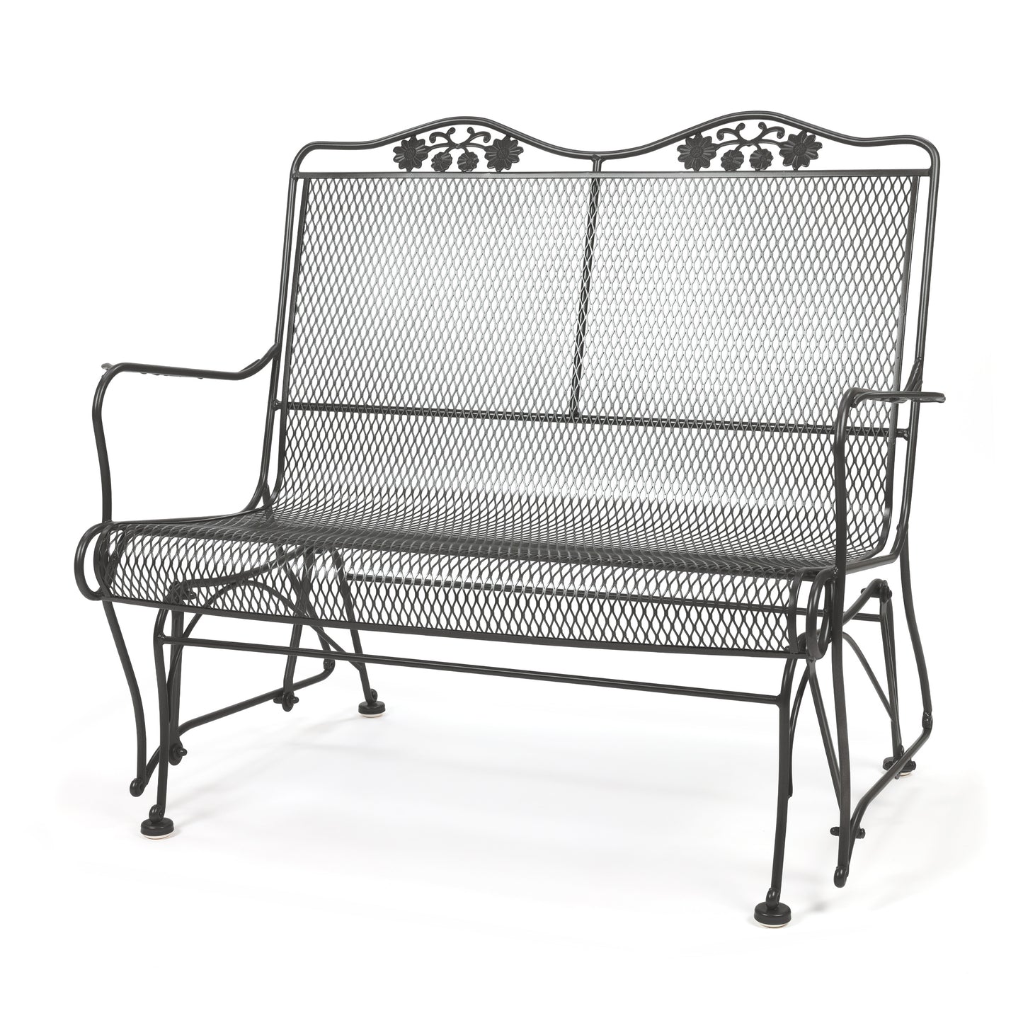 Briarwood High Back Gliding Love Seat Graphite Finish, image 5