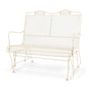 Briarwood High Back Gliding Love Seat Oyster Finish