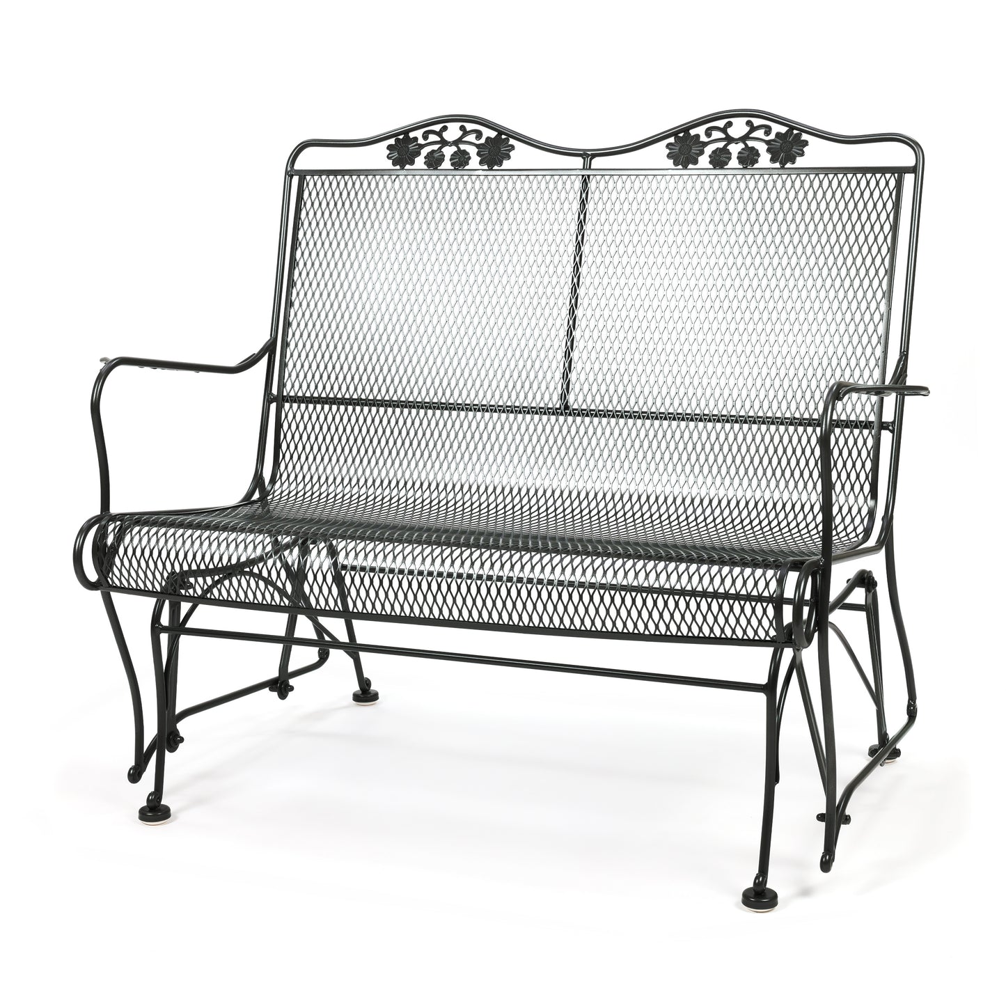 Briarwood High Back Gliding Love Seat Pewter Finish, image 8