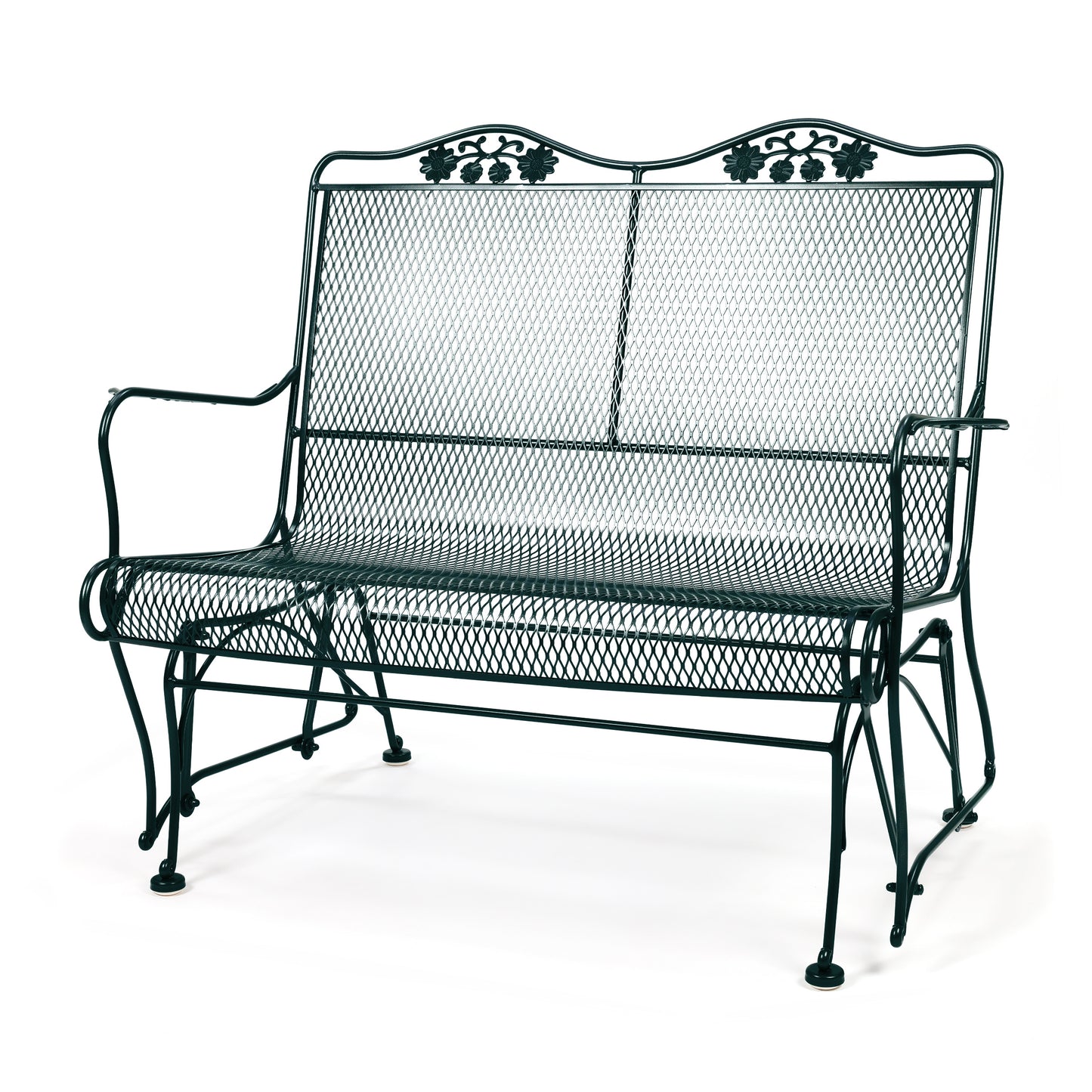 Briarwood High Back Gliding Love Seat Pompeian Green Finish, image 25