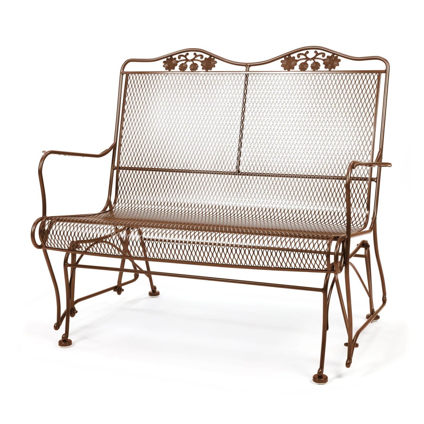 Briarwood High Back Gliding Love Seat Terra Cotta Finish, image 19