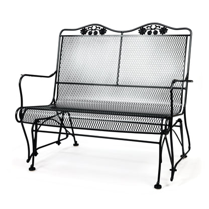 
                  Briarwood High Back Gliding Love Seat Textured Black Finish - Image 9
                