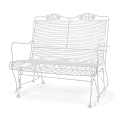 
                  Briarwood High Back Gliding Love Seat Weathered White Finish - Image 27
                