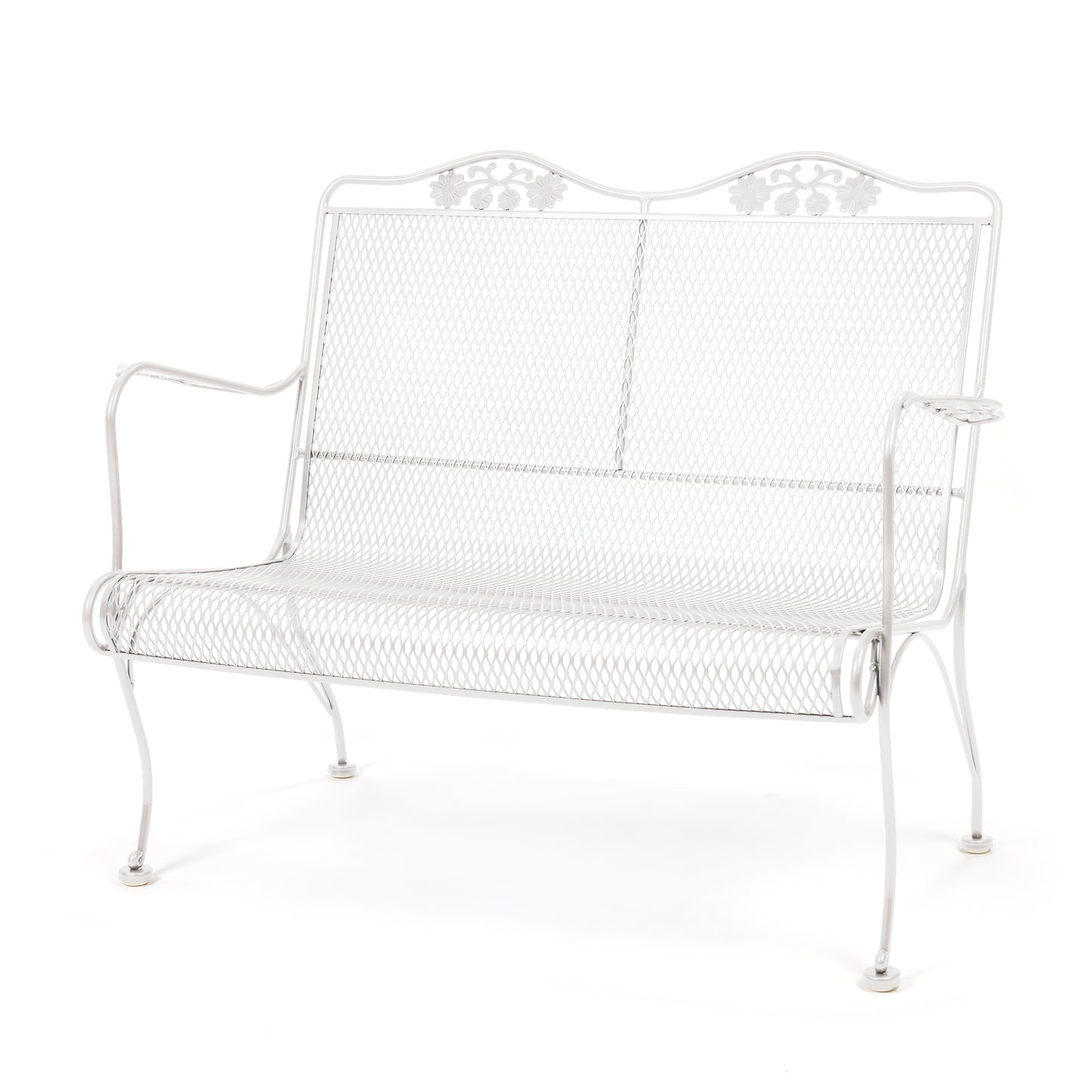 Briarwood High Back Loveseat Acoustic White Finish, image 11