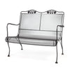 Briarwood High Back Loveseat Burnished Chrome Finish