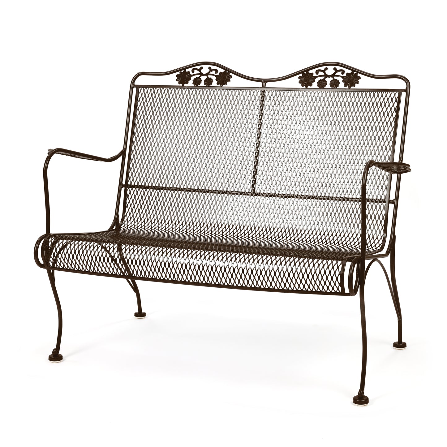 Briarwood High Back Loveseat Chestnut Brown Finish, image 7