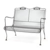 Briarwood High Back Loveseat Glimmer Gray Finish