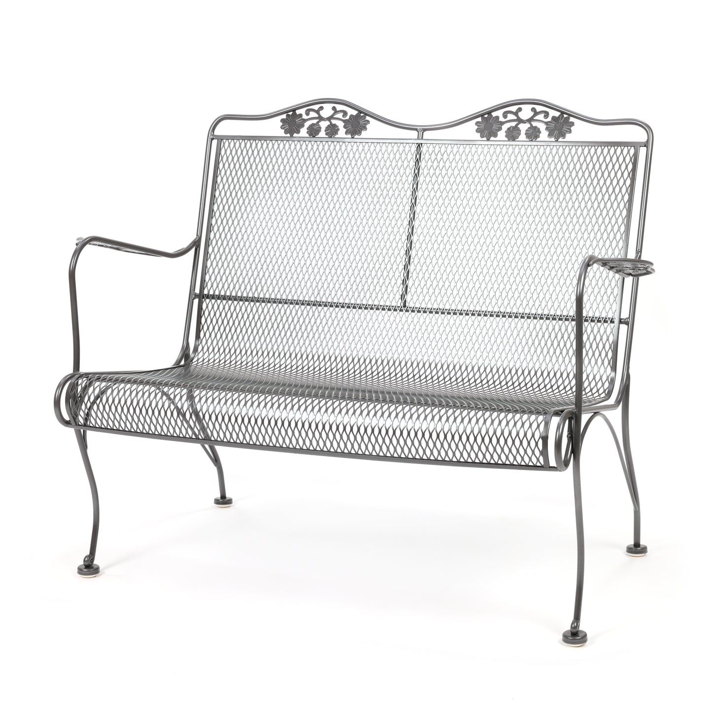 Briarwood High Back Loveseat Glimmer Gray Finish, image 14