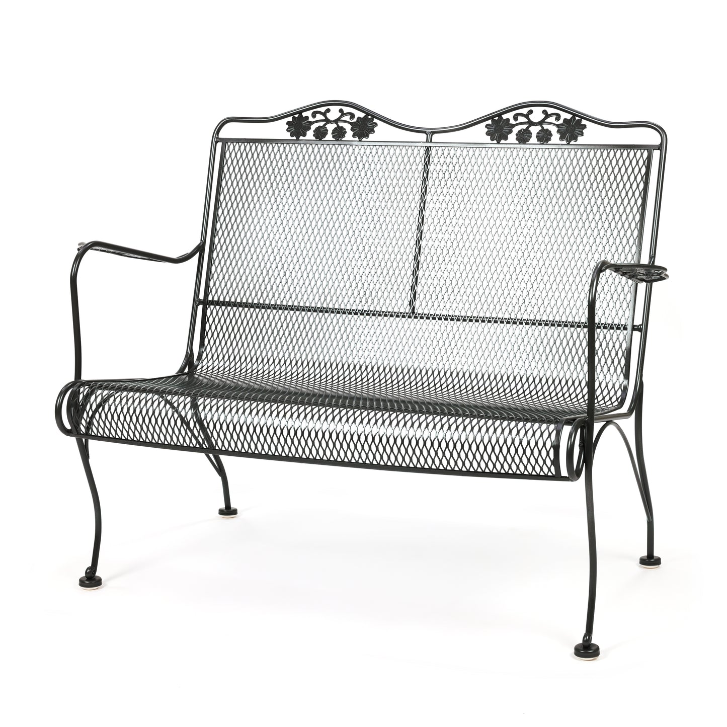 Briarwood High Back Loveseat Pewter Finish, image 8