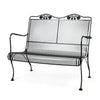 Briarwood High Back Loveseat Satin Black Finish