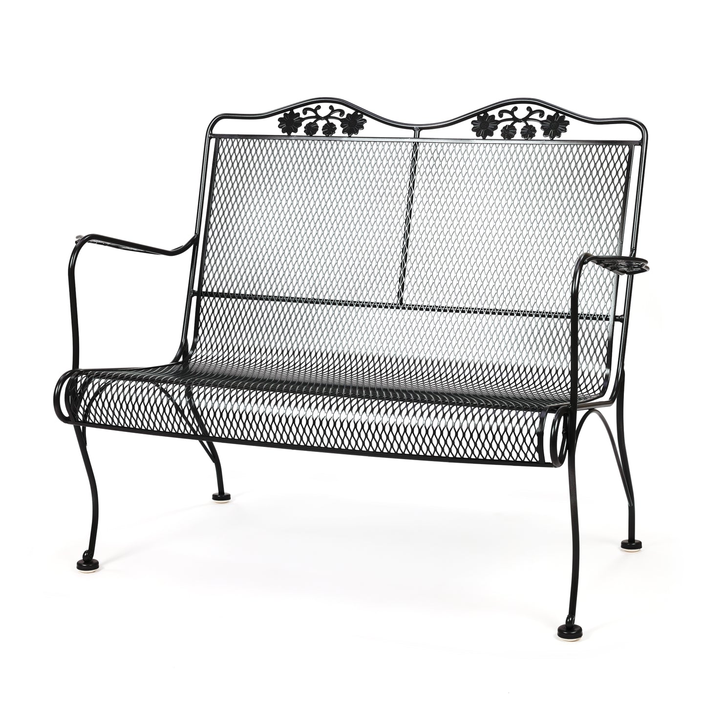Briarwood High Back Loveseat Satin Black Finish, image 18