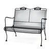 Briarwood High Back Loveseat Textured Black Finish