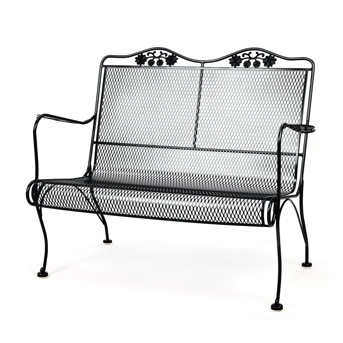 Briarwood High Back Loveseat Textured Black Finish, image 9