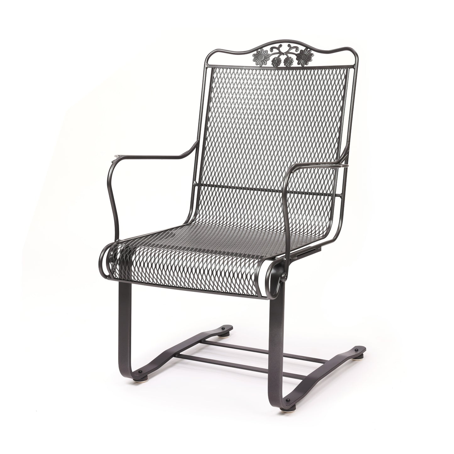 Briarwood High Back Spring Base Chair Burnished Chrome Finish, image 24