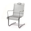 Briarwood High Back Spring Base Chair Glimmer Gray Finish