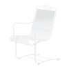 Briarwood High Back Spring Base Chair Hammered White