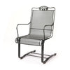 Briarwood High Back Spring Base Chair Pewter Finish