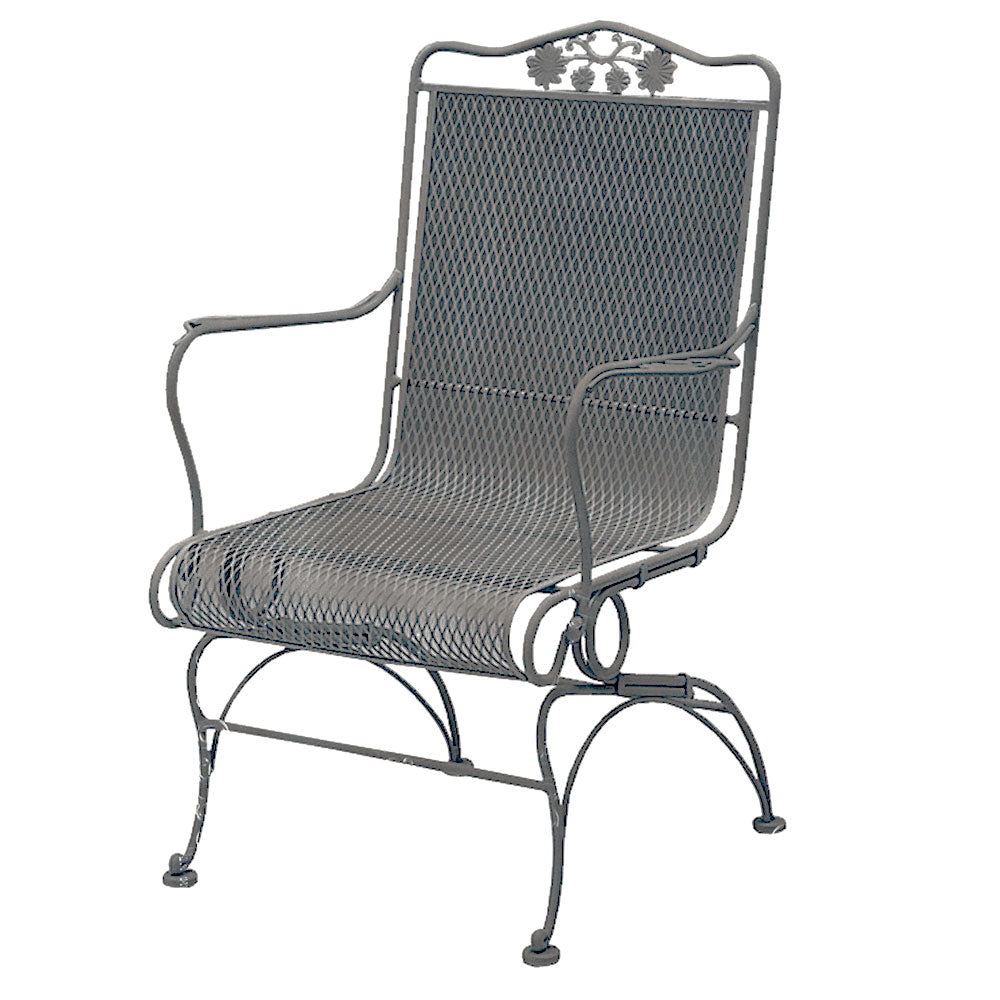 Briarwood High Back Spring Chair Gray Shimmer