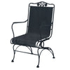 Briarwood High Back Spring Chair Smooth Black