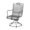 Briarwood High Back Swivel Rocker Burnished Chrome Finish