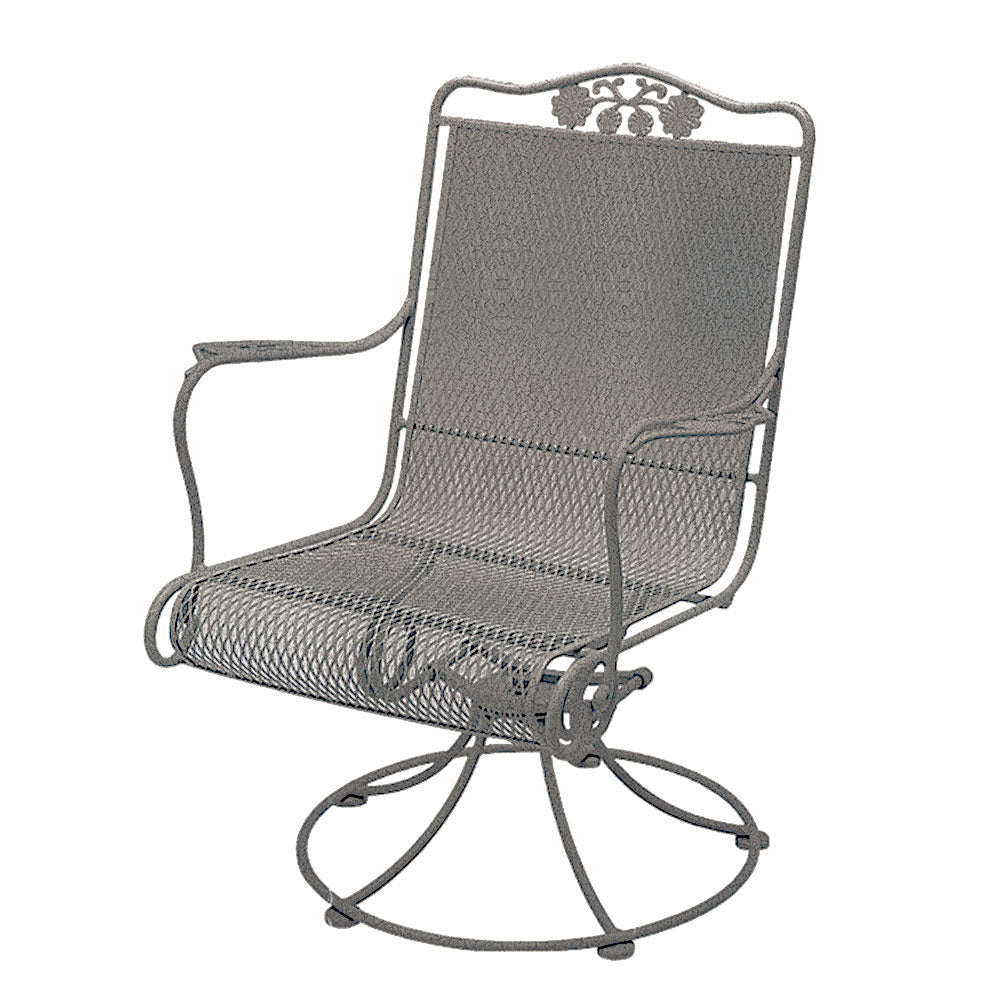 Briarwood High Back Swivel Rocker Pewter