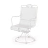Briarwood High Back Swivel Rocker Weathered White Finish