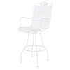 Briarwood Swivel Bar Stool Hammered White