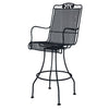 Briarwood Swivel Bar Stool Smooth Black