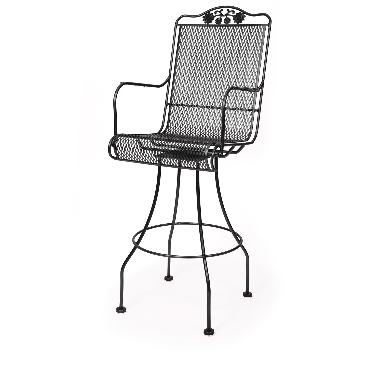 Briarwood Swivel Barstool Black Finish, image 12