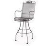 Briarwood Swivel Barstool Burnished Chrome Finish