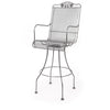 Briarwood Swivel Barstool Glimmer Gray Finish