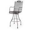 Briarwood Swivel Barstool Satin Black Finish