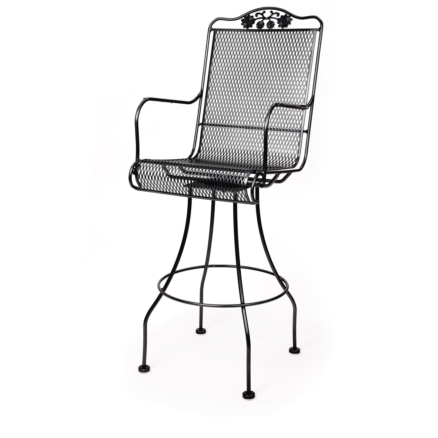 Briarwood Swivel Barstool Textured Black Finish, image 9