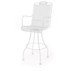 Briarwood Swivel Barstool Weathered White Finish