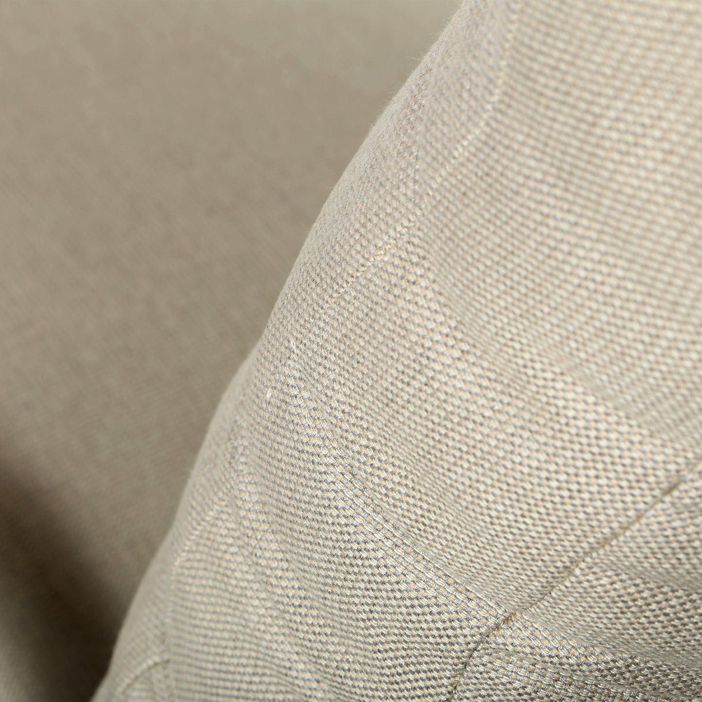 Brooklyn Chaise Lounge Michelangelo Silver Beige Fabric Detail, image 4