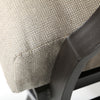 Brooklyn Counter Stool Michelangelo Silver Beige Fabric Weathered Charcoal Finish Detail