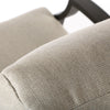 Brooklyn Lounge Chair Michelangelo Silver Beige Fabric Detail