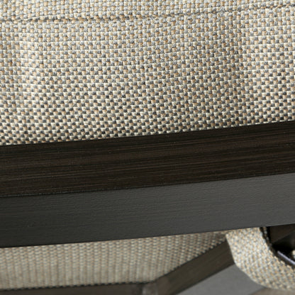 
                  Brooklyn Sofa Michelangelo Silver Beige Fabric Weathered Charcoal Finish Detail - Image 3
                