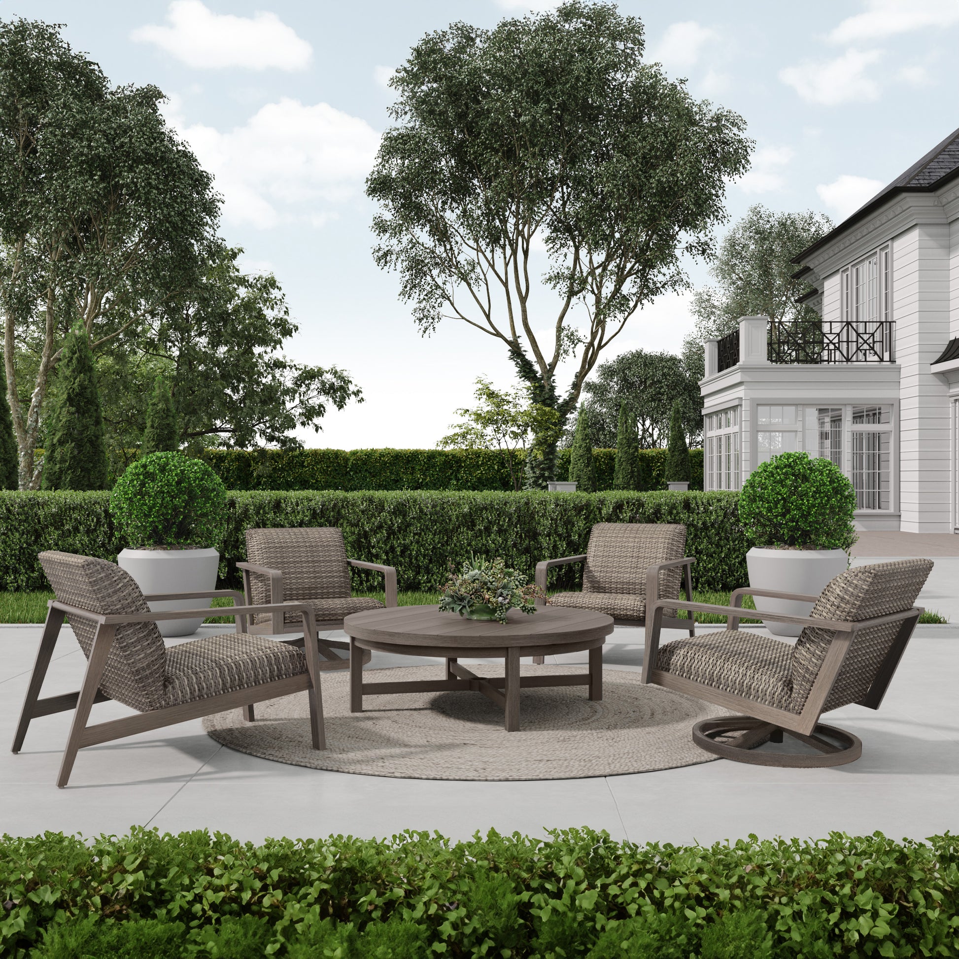 Canton Padded Club Chair by Ebel Wicker Club Chairs Today's Patio