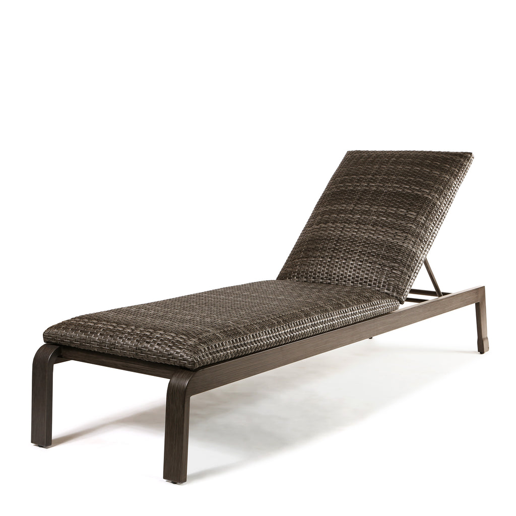 Canton Padded Chaise Lounge Hickory