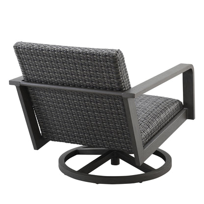 
                  Canton Padded Swivel Rocker Club Chair Smoke Back - Image 3
                