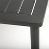 Carlisle 71 x 44 Dining Table Alloy Finish Detail